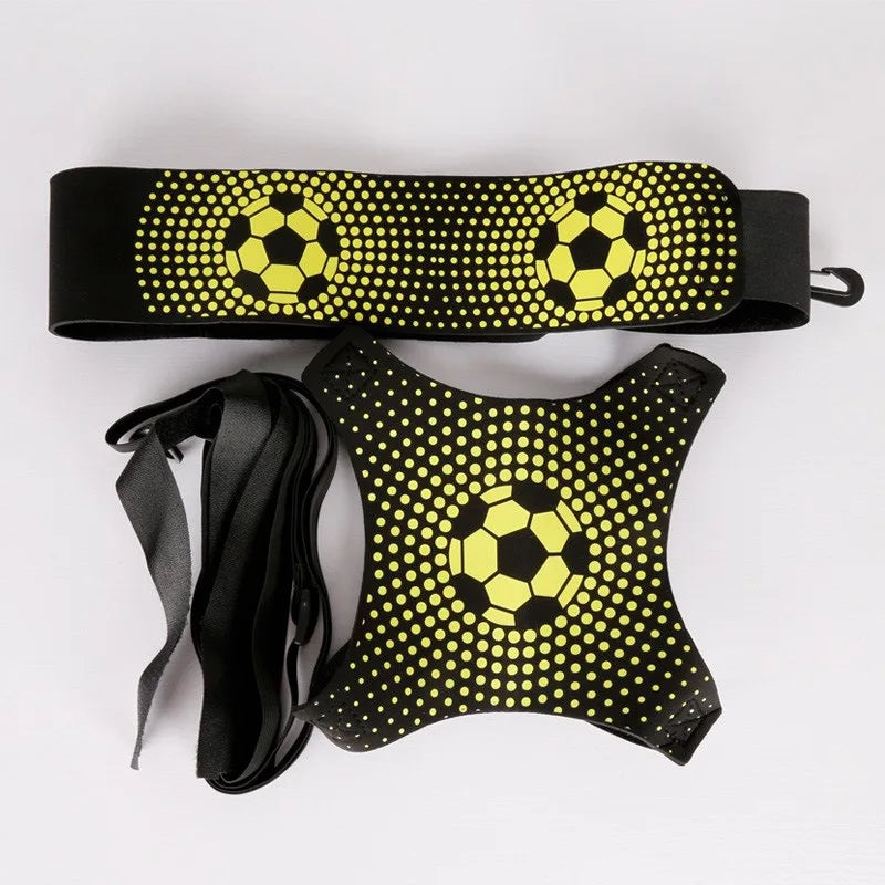 1 Set of Football Training Dribbling Straps, Rebound Practice Straps, Football Dribbling Equipment Training Tools, Suitable for Beginners