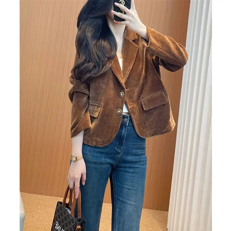 Blazer Women's 2026 Spring and Autumn Slim Top Short Suit
