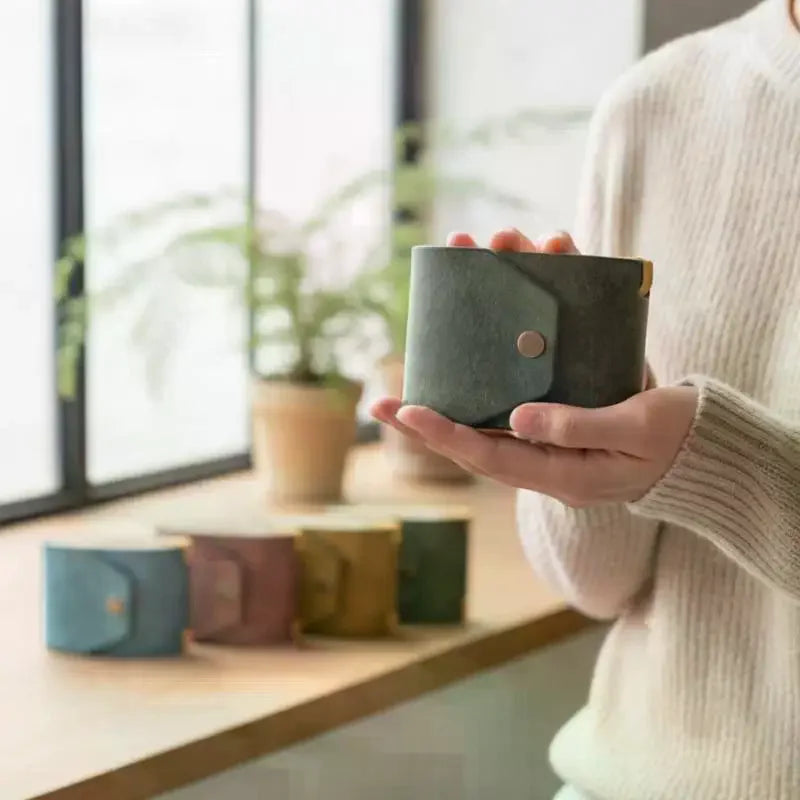 Leather Wallet Features A Cleverly Designed Card Holder For Easy And Quick Access To Cash And Cards.