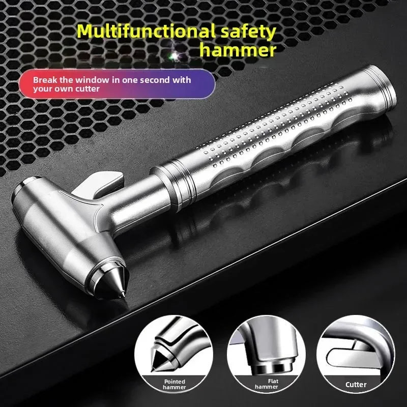 Car Safety Hammer Window Breaker Seat Belt Cutter Emergency Escape Tool Vehicle Rescue Life Saving Kit Survival Essential