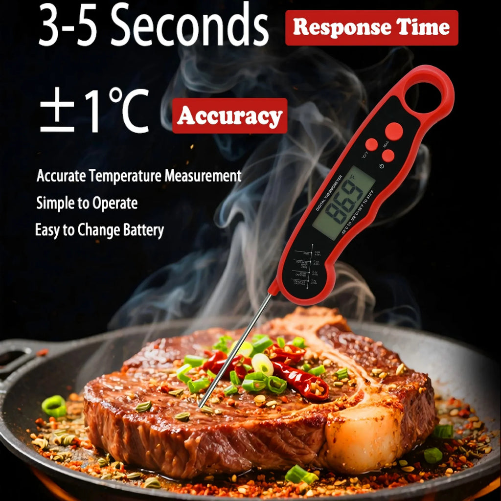 Kitchen Tools Digital Food Thermometer for Cooking and Baking Kit Instant Read Meat Thermometer with Backlight Hold Function