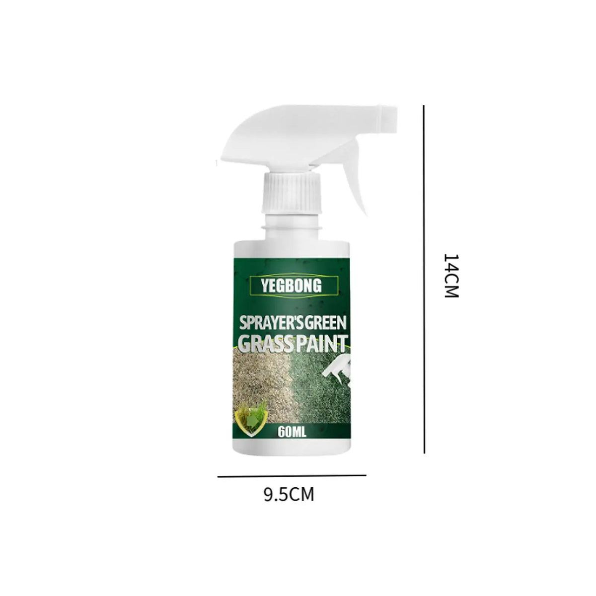 60ml Green Lawn Spray Lawn Color Tool Efficient High Reliability Lawn Care Grass Paint Lawn Dye for Garden