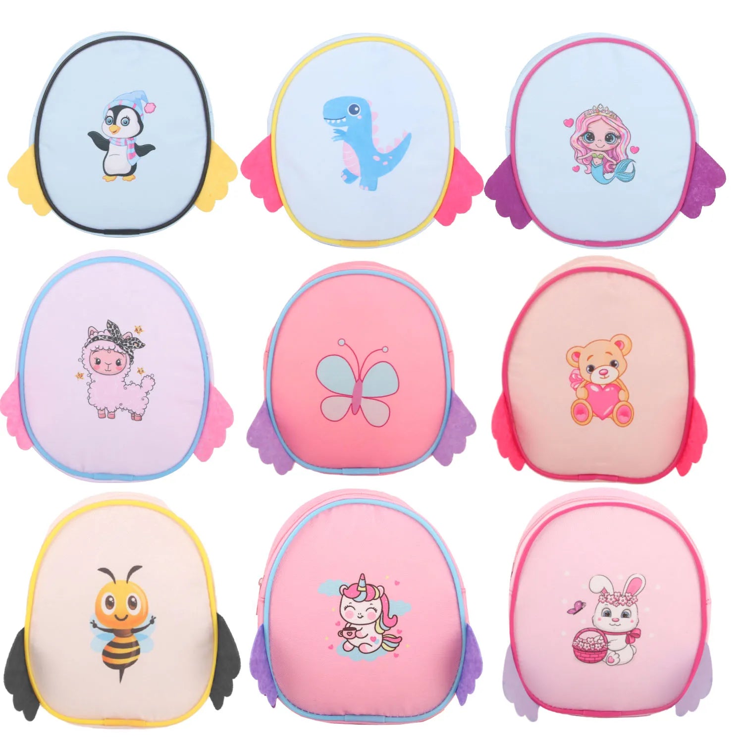 1PC Cartoon Fashion Doll Bag Accessories For Kids Above 3+ Cute Mini Backpack Travel Case Keychain Haversack Girl's Gift Toy