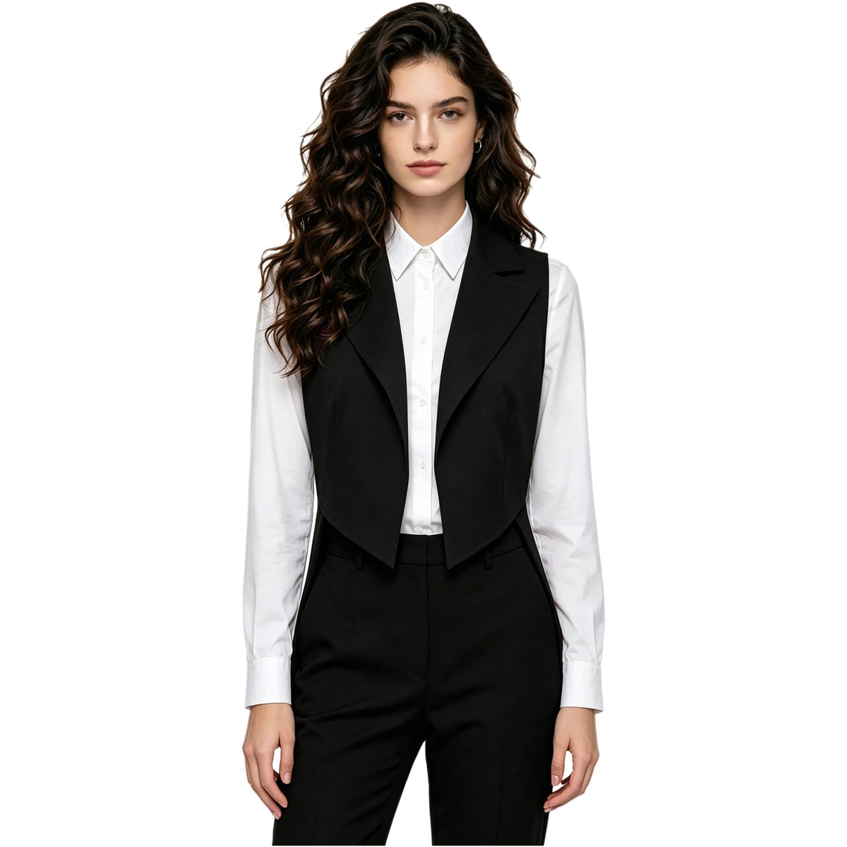 Tailcoat for Women Nightclub Waitress Costume Swallowtail Lady Formal Suits Vest Tuxedo Waistcoat Fashion Jazz Dance Costume