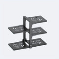 Kitchen Counter Pot Rack, Multi Tier Metal Pan Organizer, Freestanding Corner Cookware Storage Holder for Pots Pans