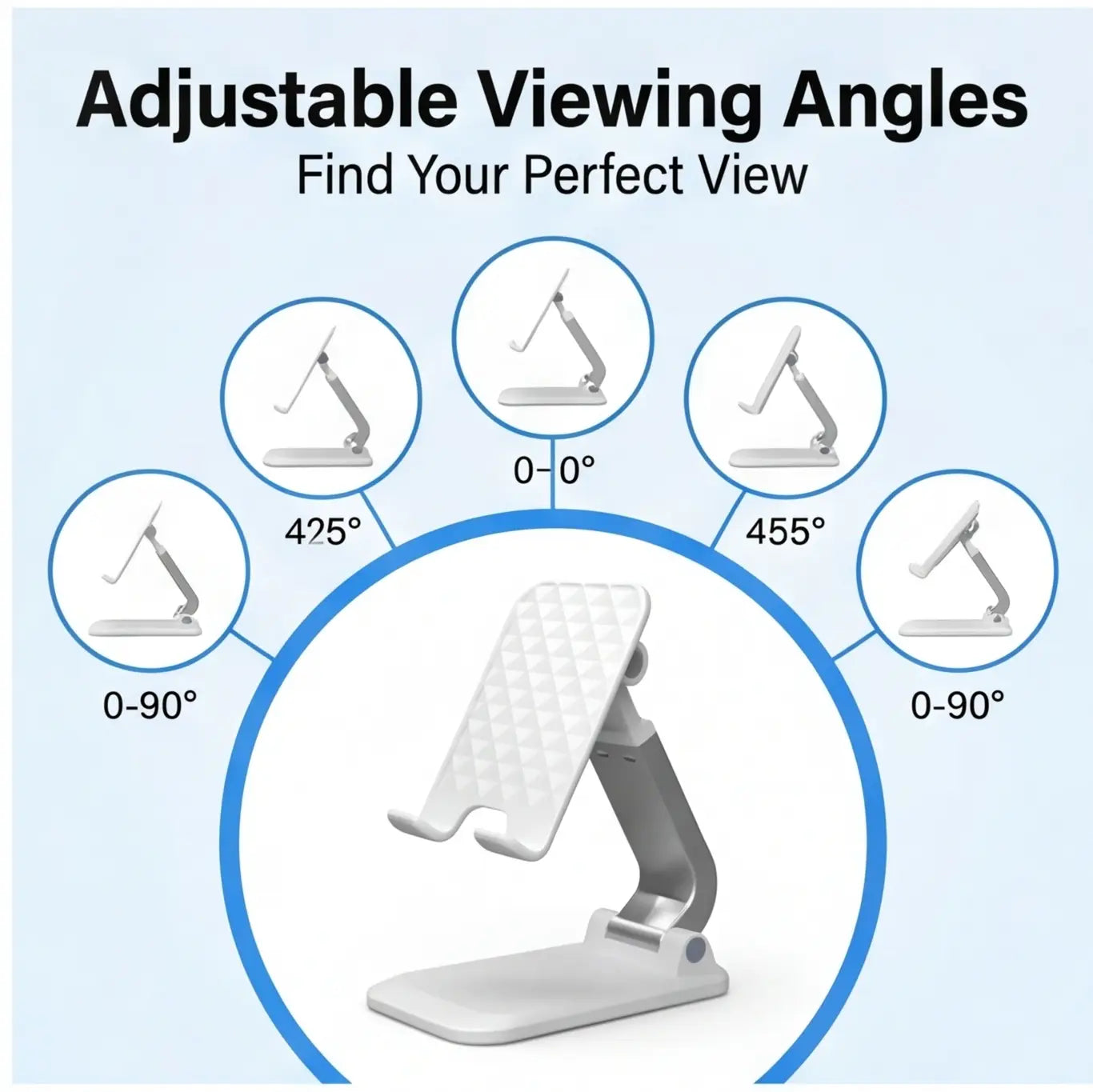 Desk Mobile Phone Holder Stand for Iphone Ipad Xiaomi Adjustable Desktop Tablet Holder Universal Table Cell Phone Stand
