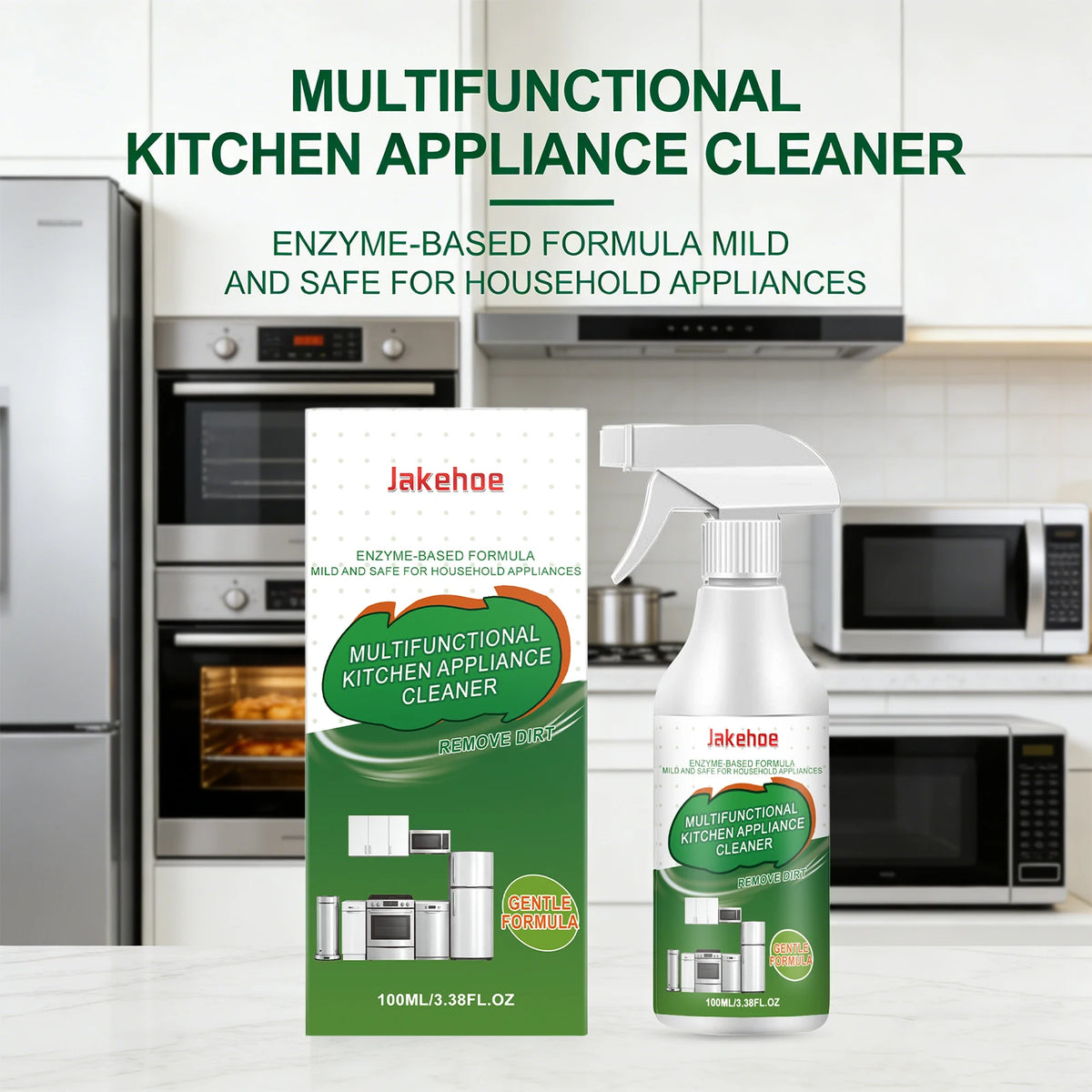 Kitchen Appliance Cleaner Multi-purpose Kitchen Cleaning Spray Remove Dirt Cleans Stoves Oven Range Hoods Grease Removal Spray