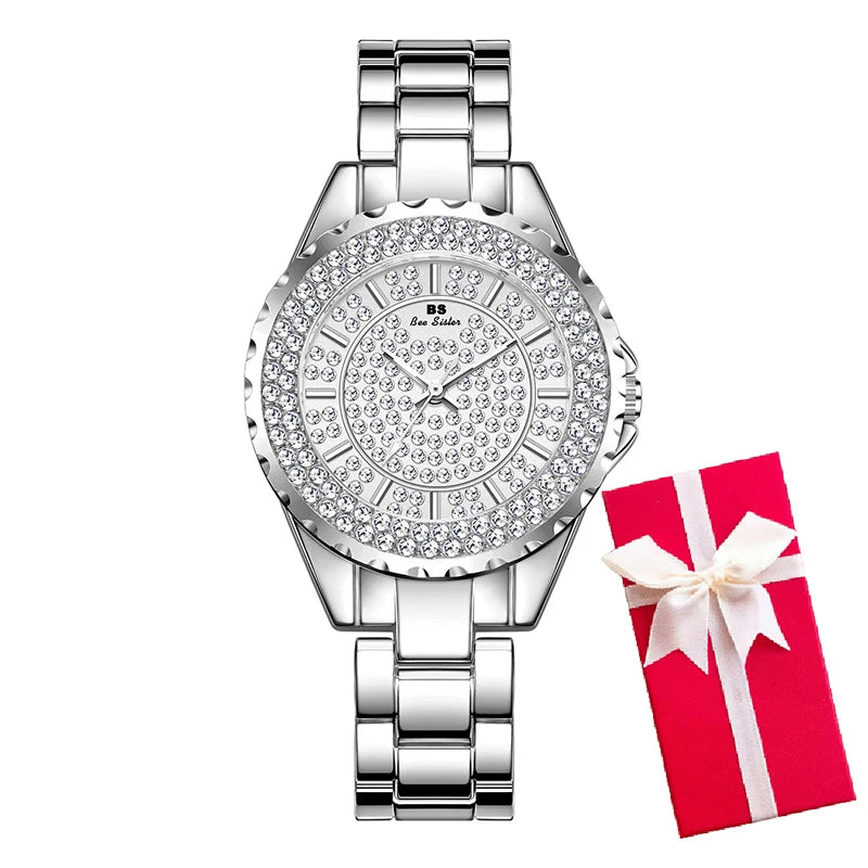 Women Gold Bracelet Dress Watches 2025 Top Brand Luxury Ladies Wrist Watches For Female Clock Fashion Elegant Full Steel