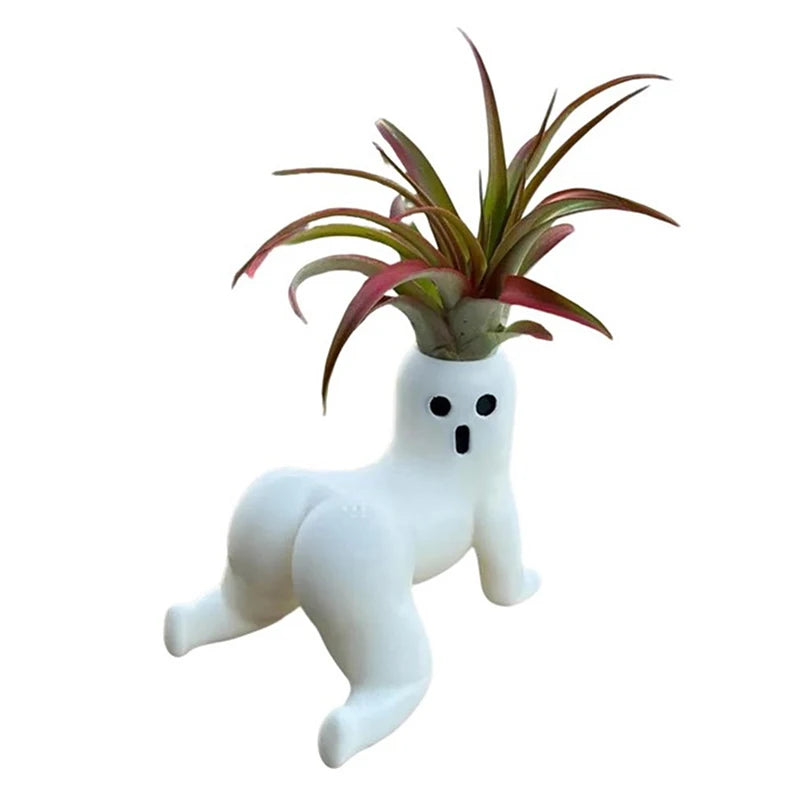 Plant Pots Funny Prank Gift Funny Big Booty Ghost Planter Big Booty Air Plant Display Planter Decoration