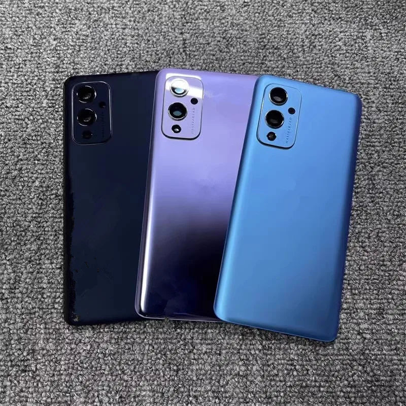 Oneplus9 Housing For Oneplus 9 One Plus 6.55" Glass Battery Back Cover Repair Replace Door Phone Rear Case + Camera Lens