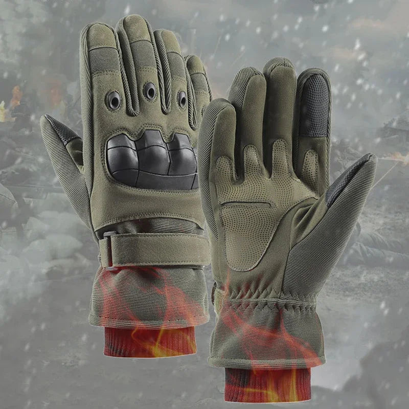 man Winter Gloves Men's Cold-Proof Thermal WindProof for Motorcycle Cycling Military Motocross ATV Riding Gear Parts Accessory