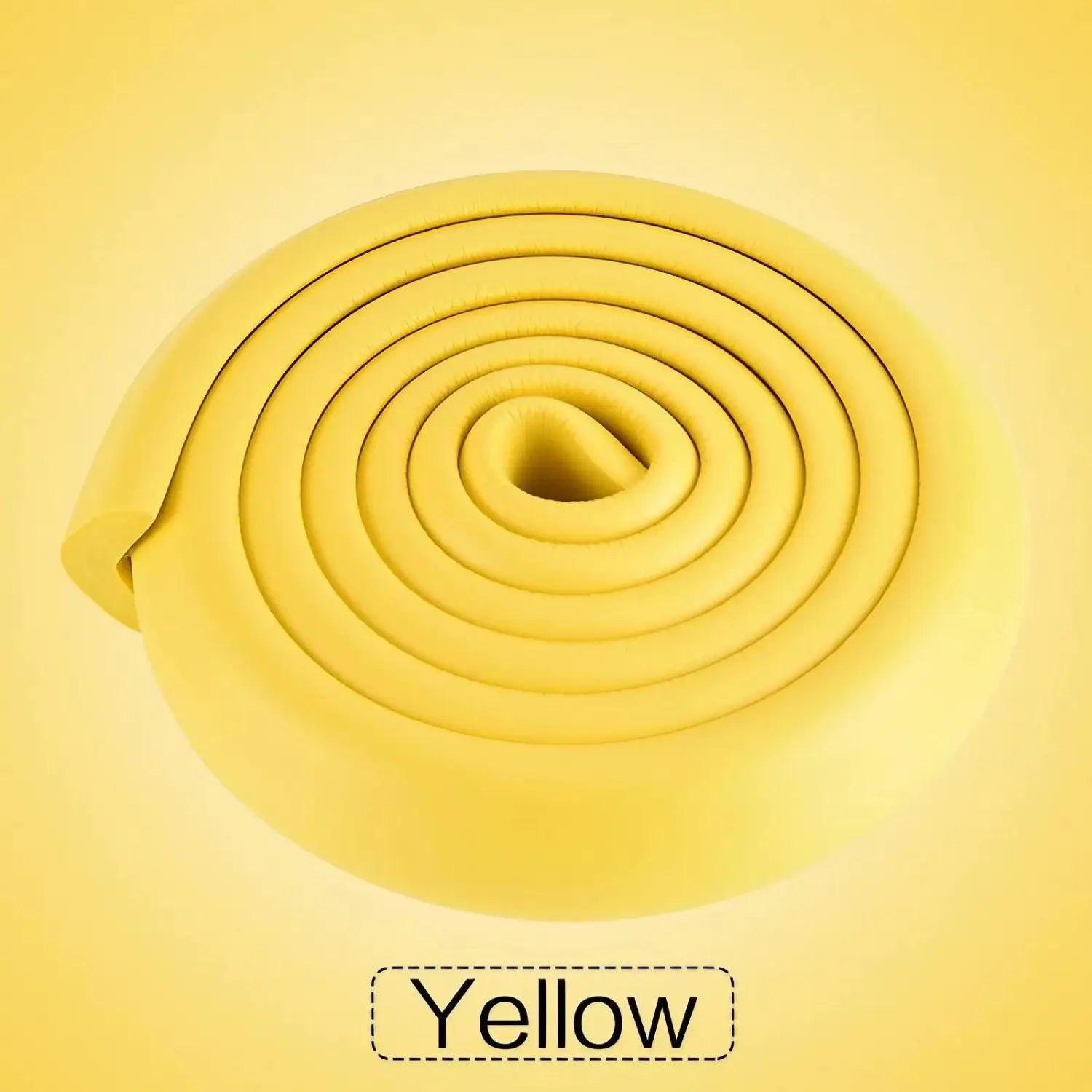 yellow foam safety bumper strip thick l shape guard designed for child safety protection