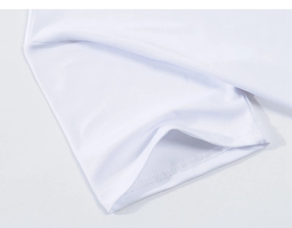 Men T Shirt New Summer Tops Solid Color Commute Classics Blank Tshirts Foundation  Round Collar Short-Sleeve  White Top Tees