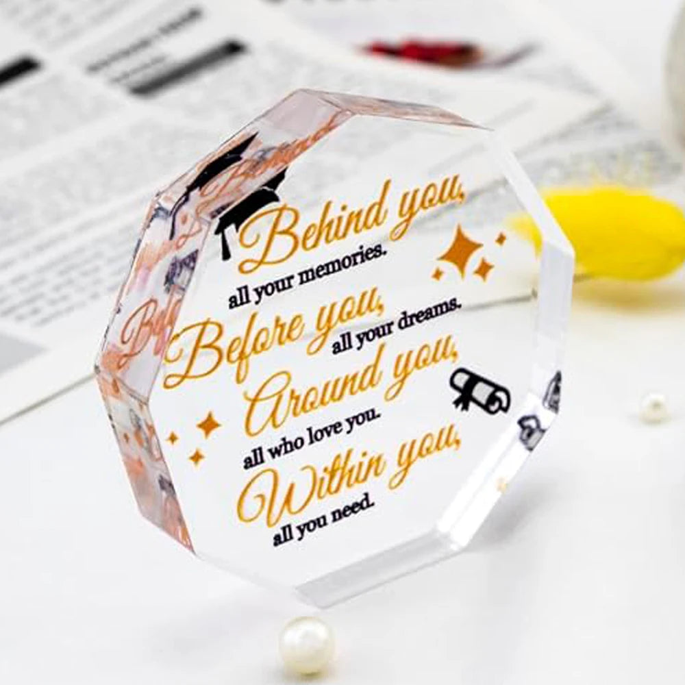 2026 graduation gift for her, inspiring desktop decoration, college graduation gift, female graduation decoration,
