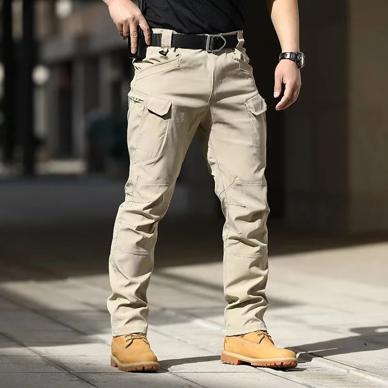 Men Casual Cargo Pants 2025 New Male Summer Tactical Wear Resist Quick Dry Outdoor Trousers Multi Pockets Hike Work Trousers
