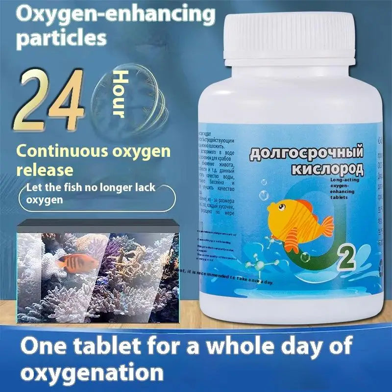 Prolonged Oxygenation Tablets for Aquariums; Essential Multi-Use Tool for Fish Tanks and More