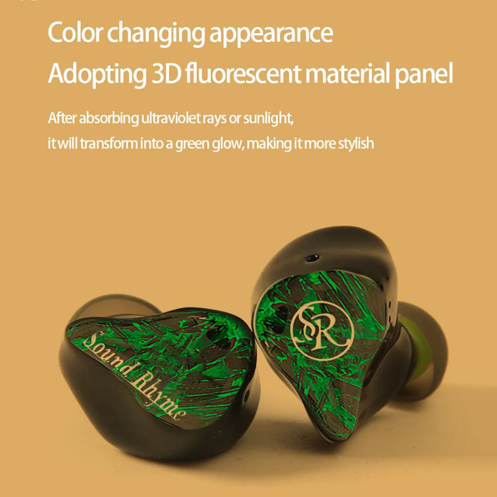 Newest Sound Rhyme SR5S HI-FI Earphones 4BA+1 Dynamic Driver Hybrid Upgrade Headset Earbuds Wired In-ear Earphones IEMs