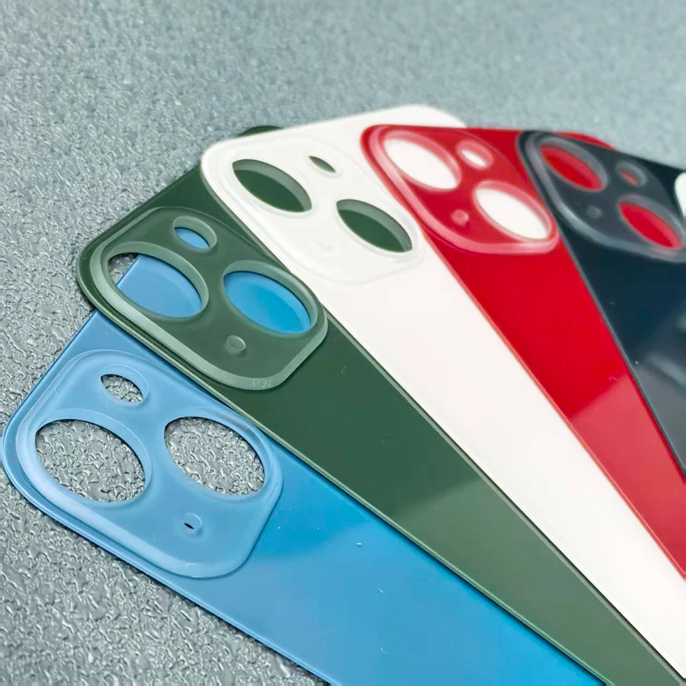 High Quality 6.1'' Replacement Back Glass Case For iPhone 13 Rear Cover Glass Big Camera Hole Back Housing Cover Repair Parts