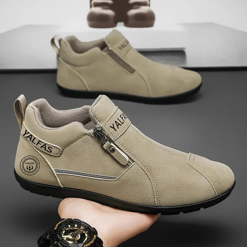 Casual Sneakers 2026 New Arrival Autumn Winter Men Casual Shoes Lightweight Slip On Sneakers Flat Work Shoes Loafers