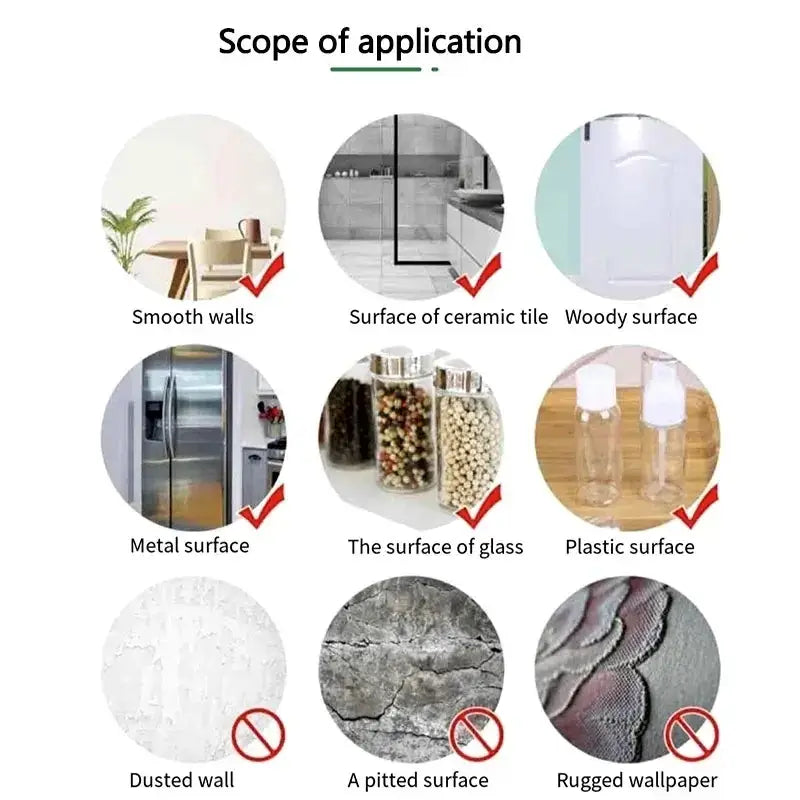 Le guide de l’autocollant mural 3D pour trou de souris mignon en PVC amovible indique les surfaces adaptées pour des autocollants de format, notamment les murs lisses, le carrelage en céramique, le bois, le métal, le verre et le plastique.