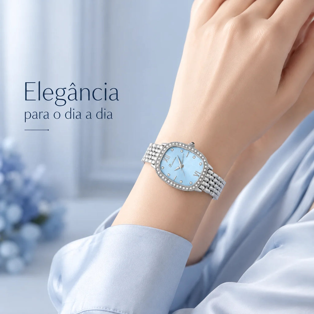 RUIXINE Women's Watches Fashion Casual Small Dail Ladies Quartz Watch Elegant Stainless Steel Girls Dress Wristwatch