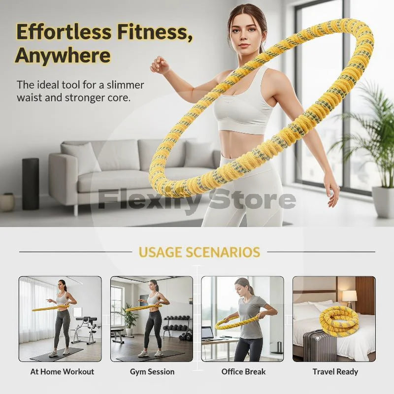 Weighted Waist Cushion for Workout Soft Spring Padding Breathable Polyester Cover for Home Fitness Yoga Pilates