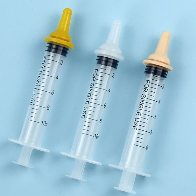 Pet Feeding Nipple For Puppy Dog Cat Hamster Feeding Pacifier Medicine Feeding Oral Syringe With Silicone Nipple Feeder