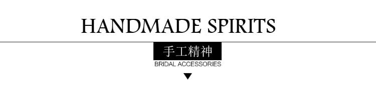 Handmade spirits bridal accessories logo with black text on white background for white lace bridal gloves short wedding tulle applique product.