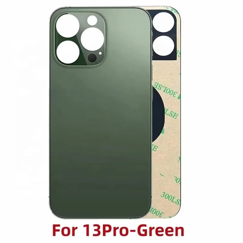 Back Glass For iPhone 13Pro-13 Pro Max Back Cover Glass Fast Replacement   Housing Battery Cover Big Hole Rear Glass with  glue