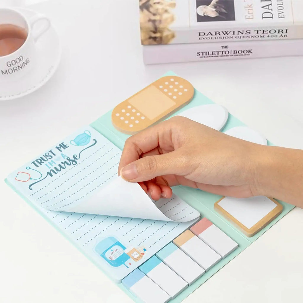Nurse Sticky Notes Set 550 Sheets Cute Medical Supplies Self-Stick Notes Pads for Nursing  Essentials Hospital School Nurse Gift