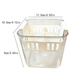 4 Grids Hydroponics Nurserys Pots Planter Containers Clear Tulips Planter Plastic Square Planting Basket Indoor Gardening