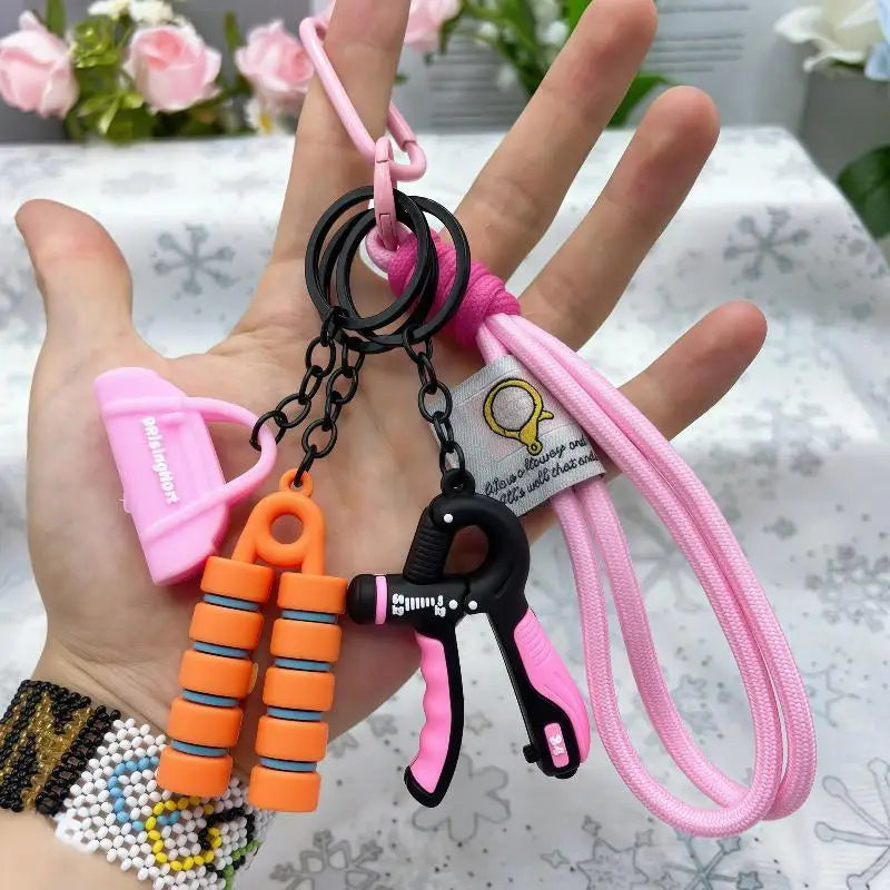 Personalized Sports Series Keychain Durable Fitness Themed Pendant 1Pcs Multi-purpose Key Accessory for Daily Use Workout Travel