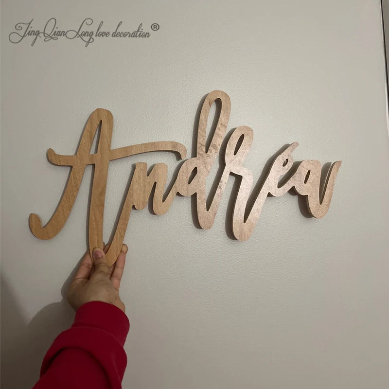 Nursery Name Sign  Baby Name Sign  Custom Wood Name Sign  Laser Cut Wood Signs  Wood Words Wall Words  Nursery Signs