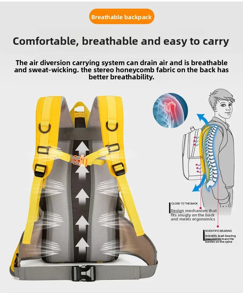 Leisure cycling backpack  hiking hiking backpack campingMen's and women's lightweight and versatile outdoor travel backpacks