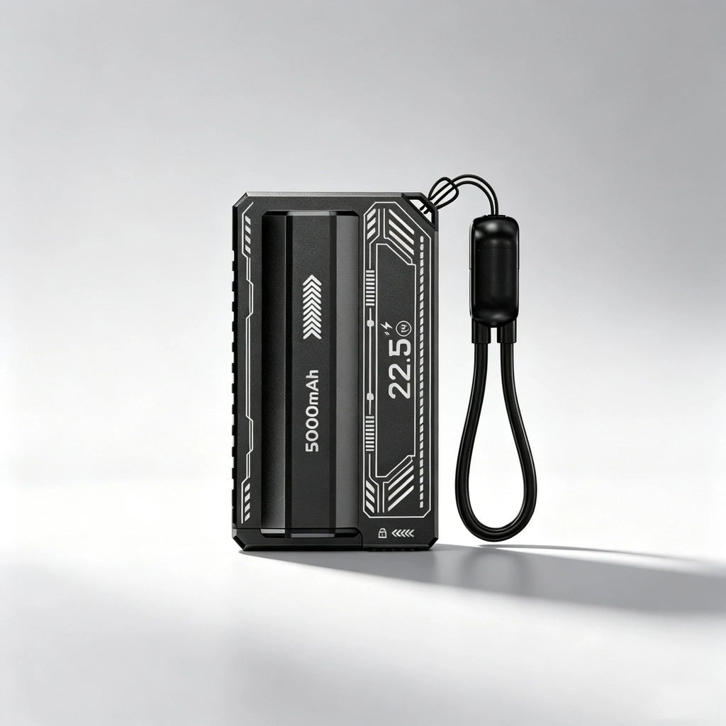 DIY Mini Portable Detachable Power Bank 22.5W Ultra Fast Charging 21700 Shell Removable PD Cable USB Type-C No Battery For Phone