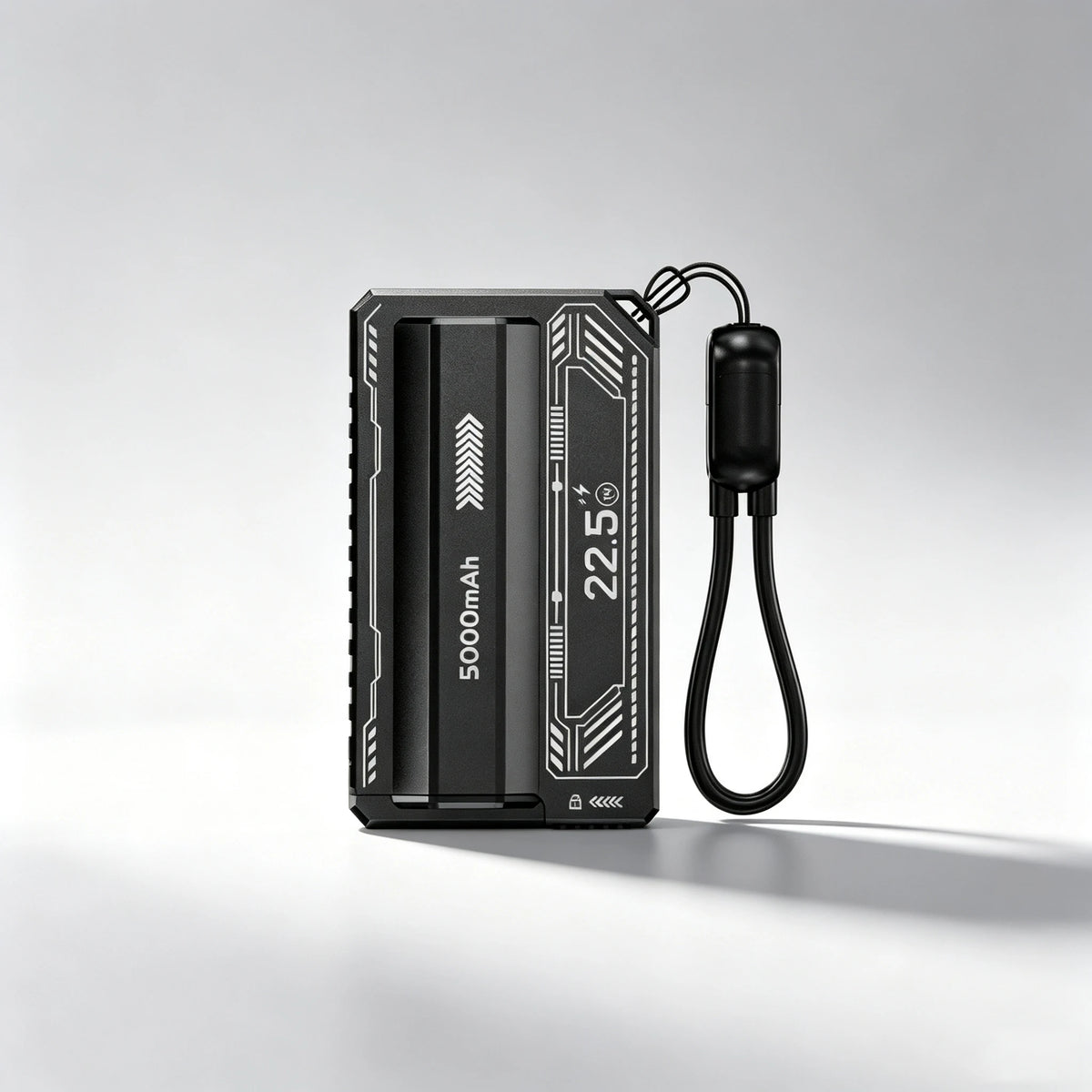 DIY Mini Portable Detachable Power Bank 22.5W Ultra Fast Charging 21700 Shell Removable PD Cable USB Type-C No Battery For Phone