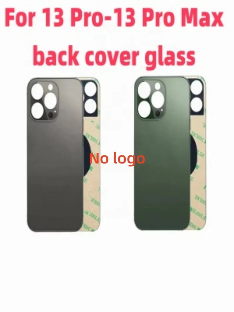 Back Glass For iPhone 13Pro-13 Pro Max Back Cover Glass Fast Replacement   Housing Battery Cover Big Hole Rear Glass with  glue