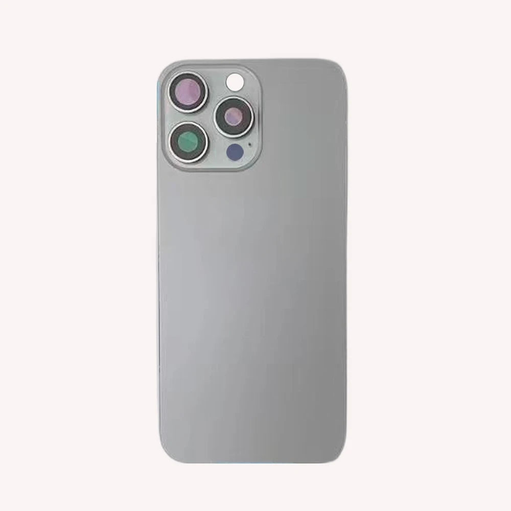 1 Pc Back Glass Cover For iPhone 16 Pro 16 Pro Max Replacement With Camera Lens Bracket & Magnets, Repair Rear Housing Panel