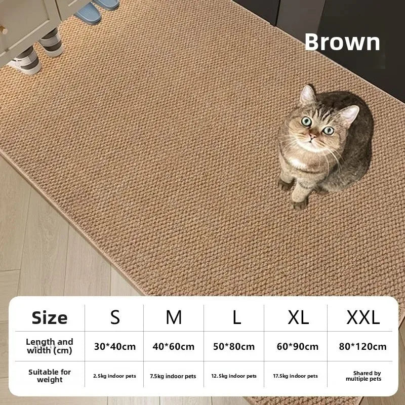 Durable Sisal Cat Scratch Pad Anti Slip Scratching Board for Indoor Cats Furniture Protection Pet Mat