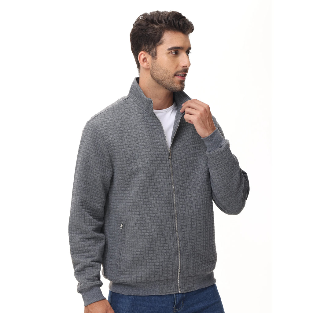 Men's Casual Jacket Coats Zip-up Fashion Streetwear Coat Sweatshirt Jackets Standing Collar Clothing