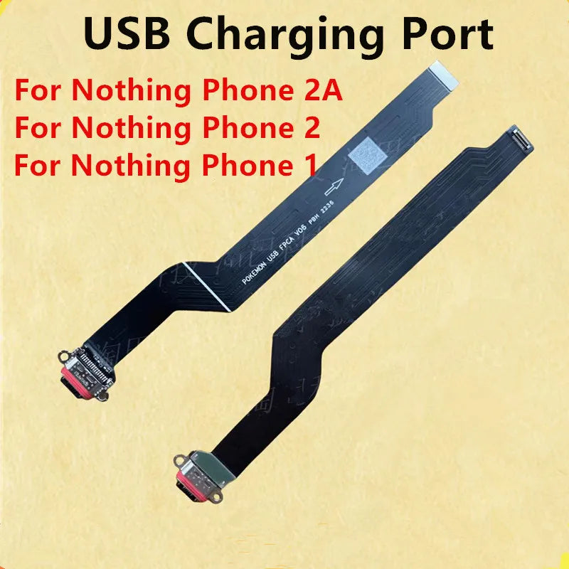 USB Charging Port For Nothing Phone 2A 2 1 Connector USB Charger Flex Cable Plug Dock Socket Jack Parts A063 A065 A142