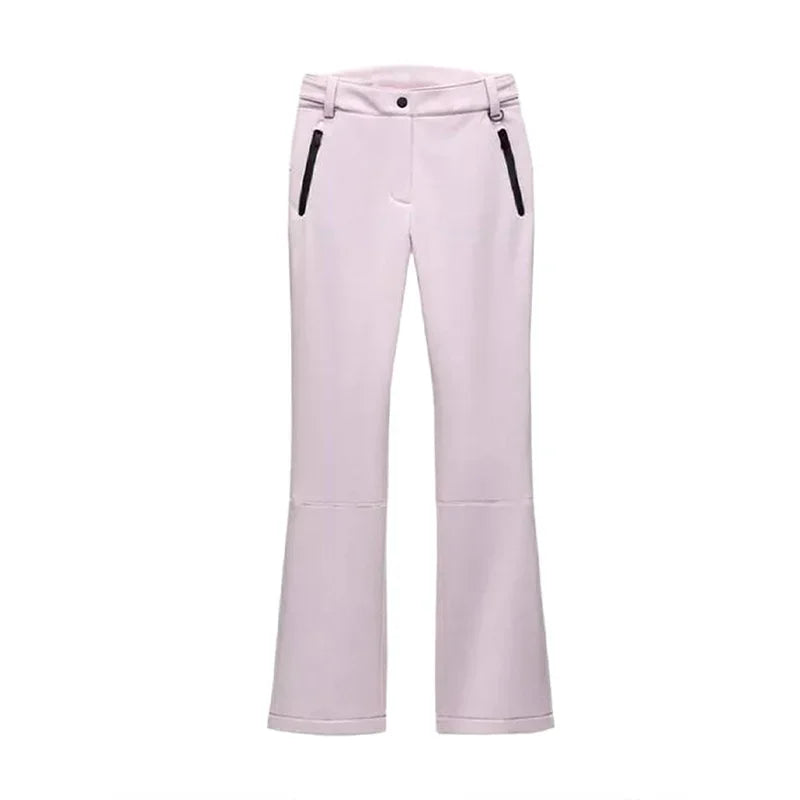 Winter Warm Hooded Ski Wear Suits For Women Windproof Waterproof Park Coat High Waist Warm Pants 2026 New Lady Snow Sportwears