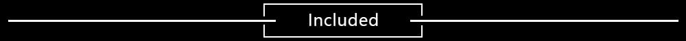 Included in the package is a black rectangular label with white text for a gym equipment organizer trolley with wheels.