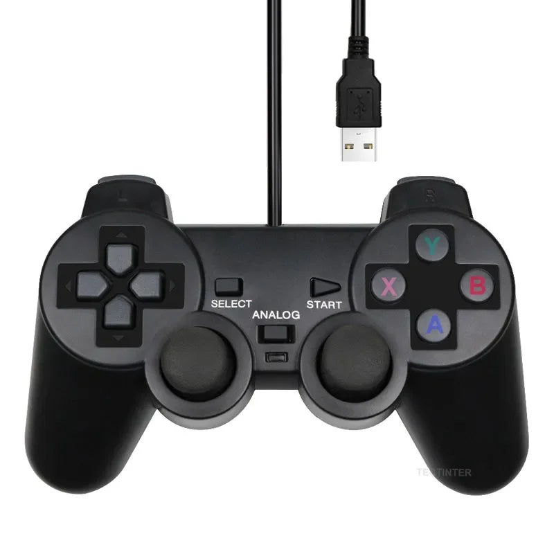 Wired USB PC Gaming Joystick Gamepad Game Controller for Windows Laptop Computer WinXP Win7 Win8 Win10 Gaming Accessories