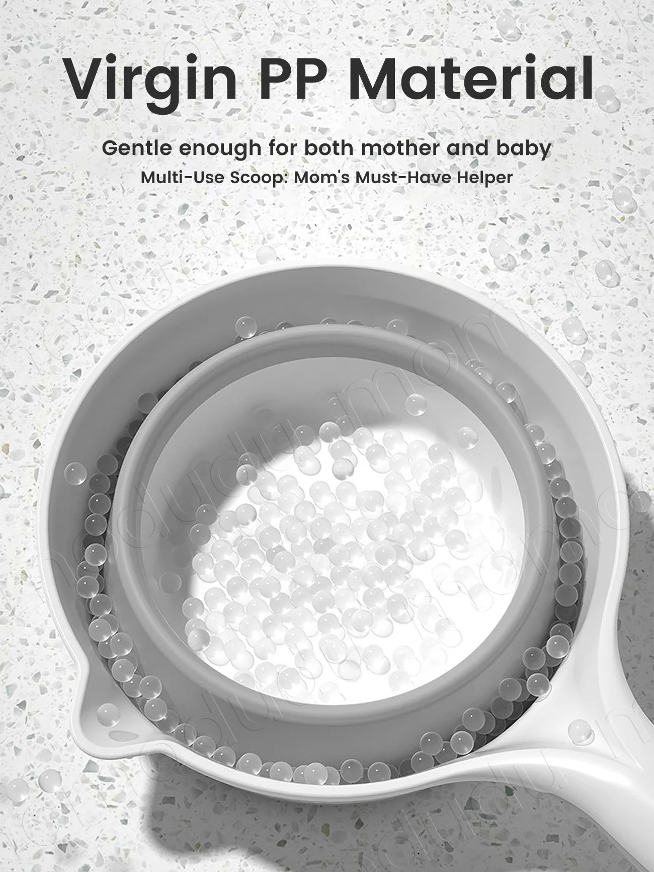 Baby Bath Rinsing Cup, Large Capacity Anti-Slip & Hangable Shampoo Helper for Mess-Free Hair Wash