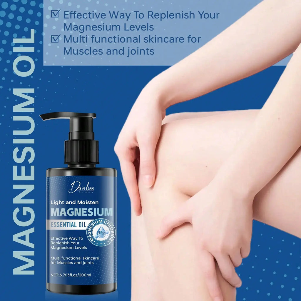 Magnesium Essential Oil For Muscle And Skin Care - Deeply Moisturizing And Soothing, Enhances Skin Softness And Elasticity