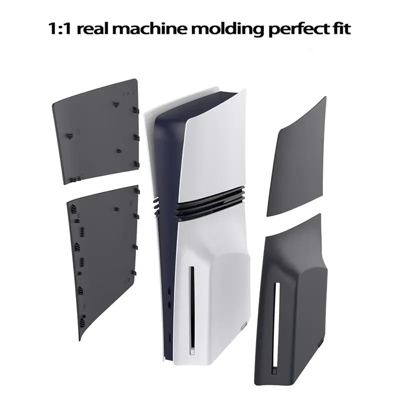 For PS5 Pro Disc Version Black Faceplate Accessories Case Cover Plastic Gaming Accessories