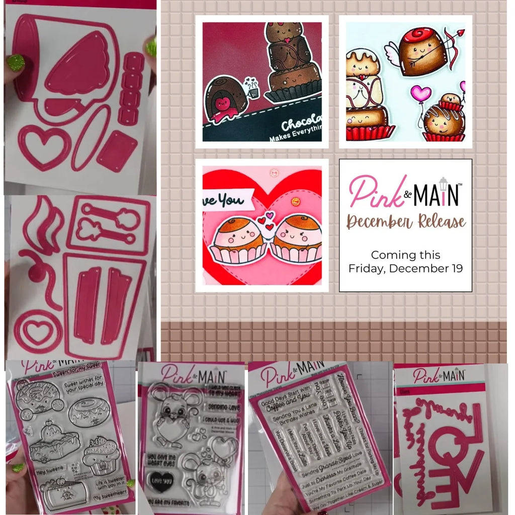 Valentine's Day 2025 Love Heart CoCo Cup Metal Cutting Dies Mouse Clear Stamps for DIY Making Gift Card Scrapbook Craft Template