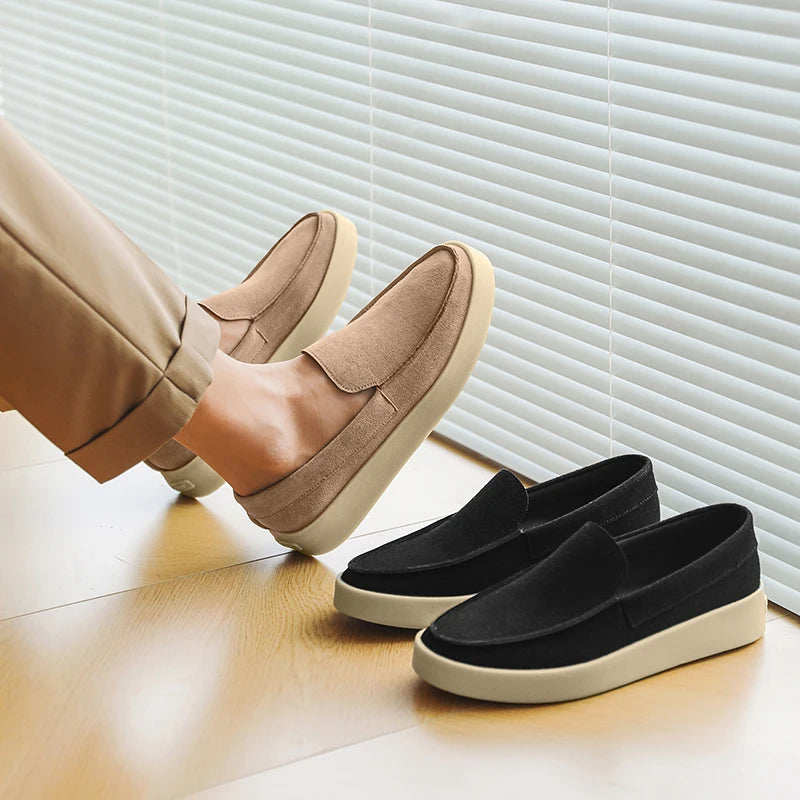 Fashion Men Casual Shoes Lightweight Man Loafers Comfortable Non-slip Walking Sneakers Breathable Flats Driving Shoes Lazy Shoes