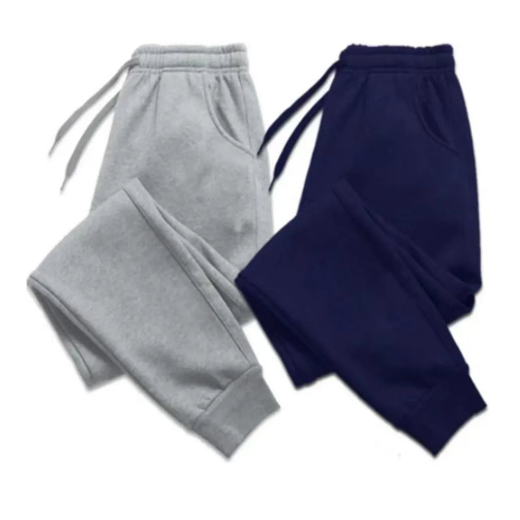 Mens Casual Pants Autumn Winter Fleece Sweatpants Men Running Jogger Sports Gym Trousers Fashion Solid Color Workout Long Pants